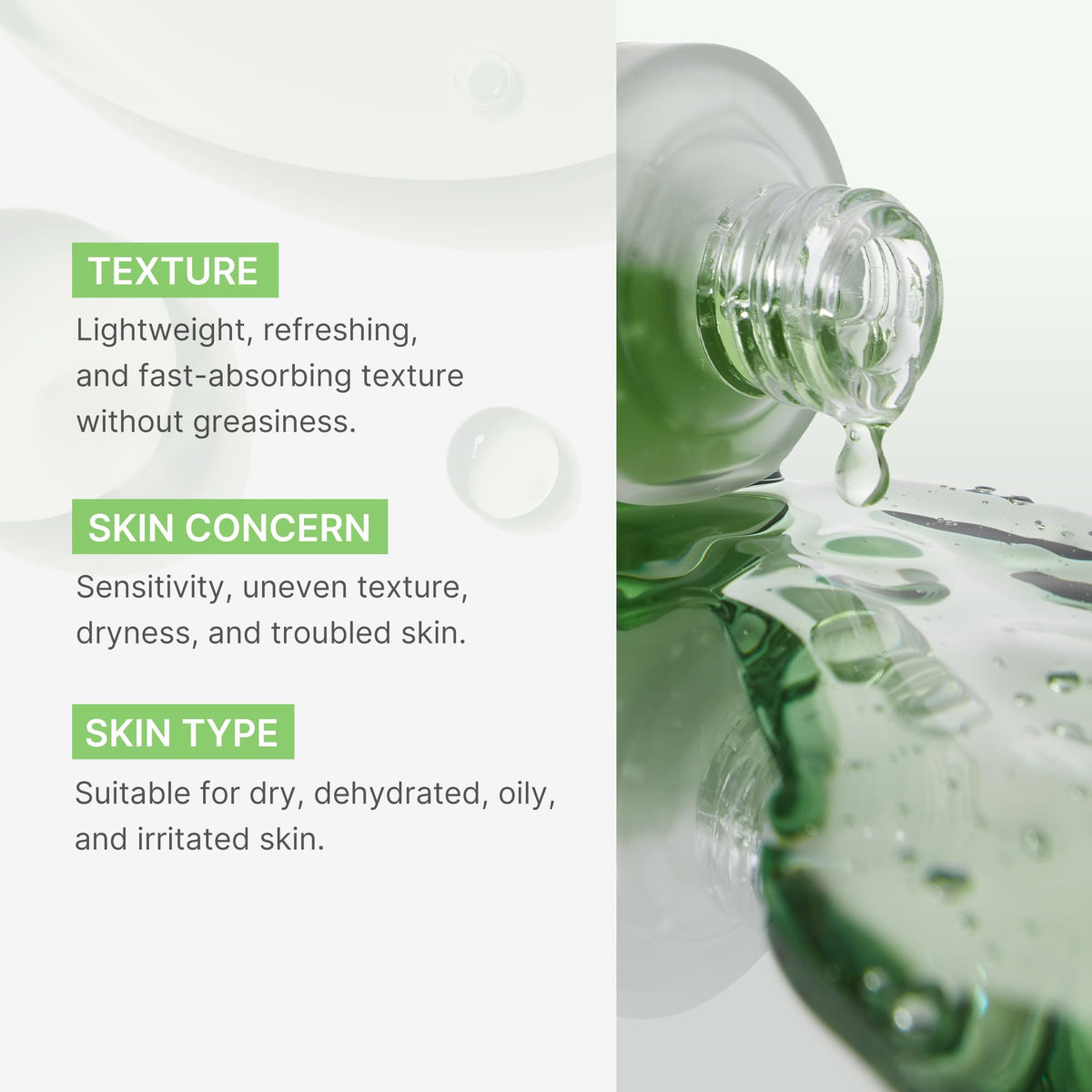 Medicube Exosome Cica Tea Tree Ampoule 30ml texture on hand