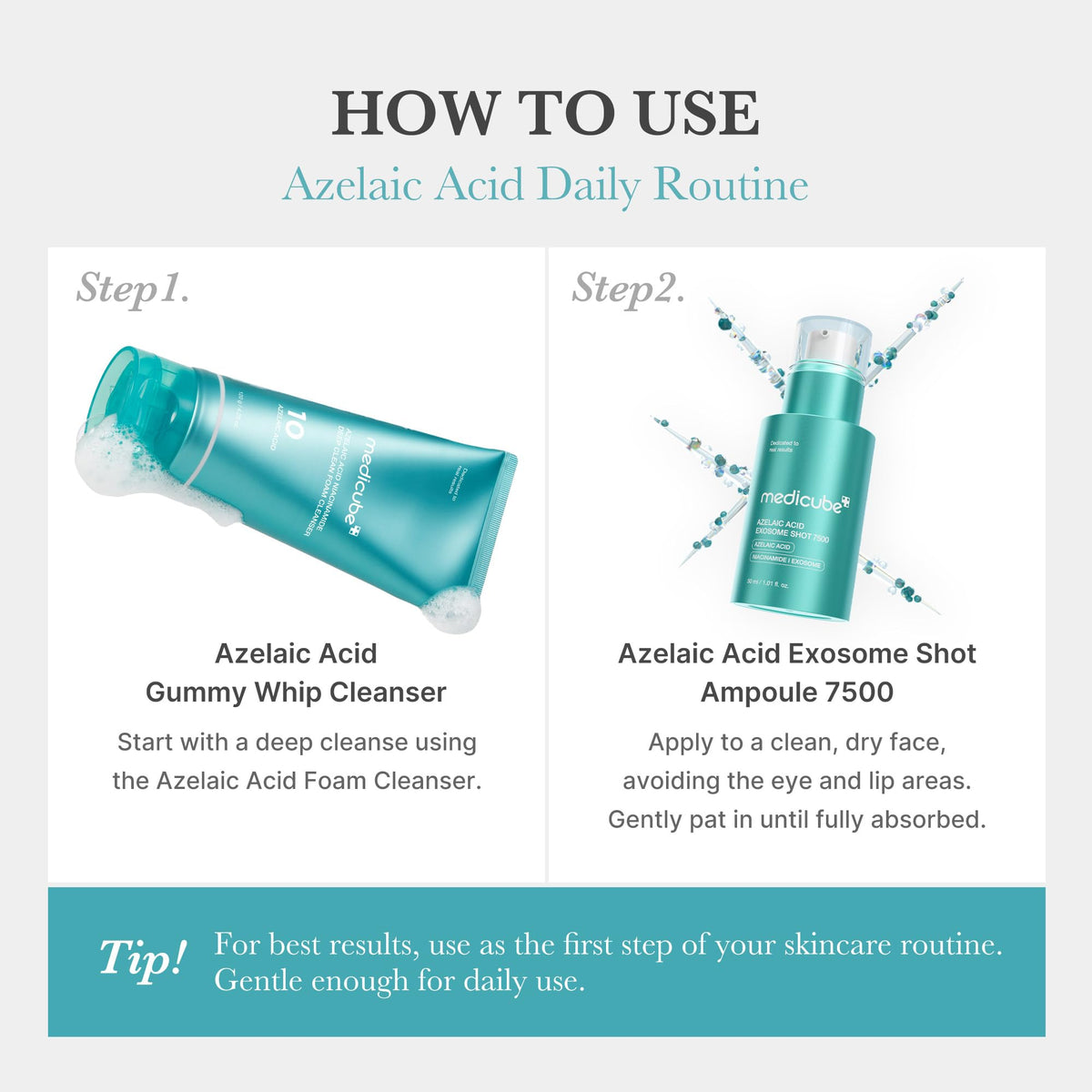 medicube Exosome Shot Azelaic Acid Facial Serum ingredients list