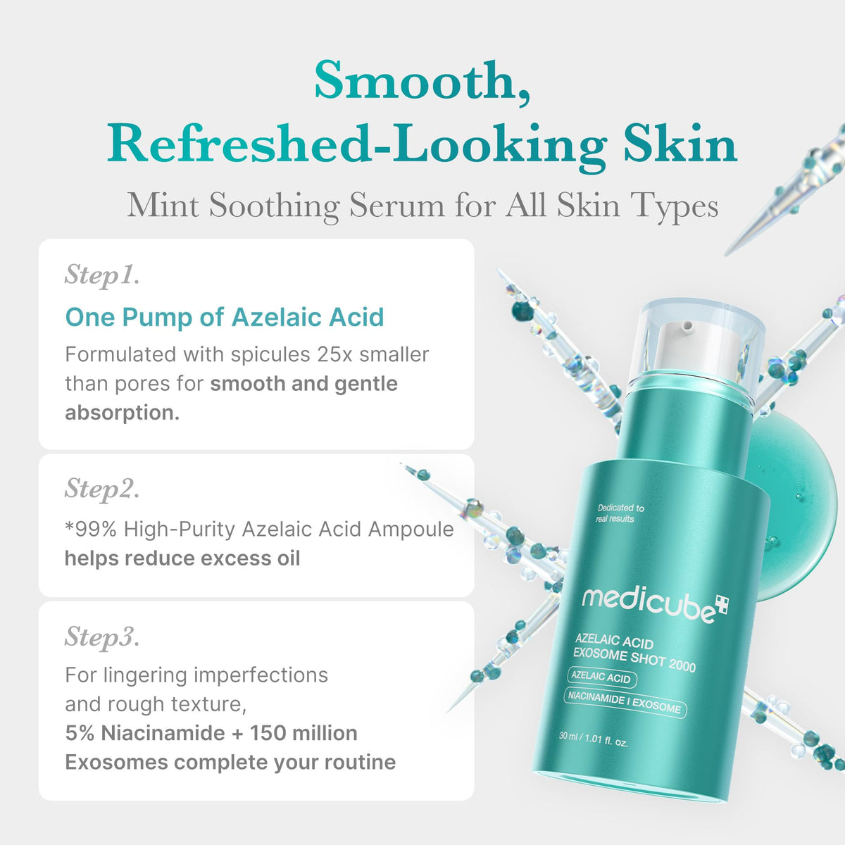 medicube Exosome Shot Azelaic Acid Facial Serum packaging