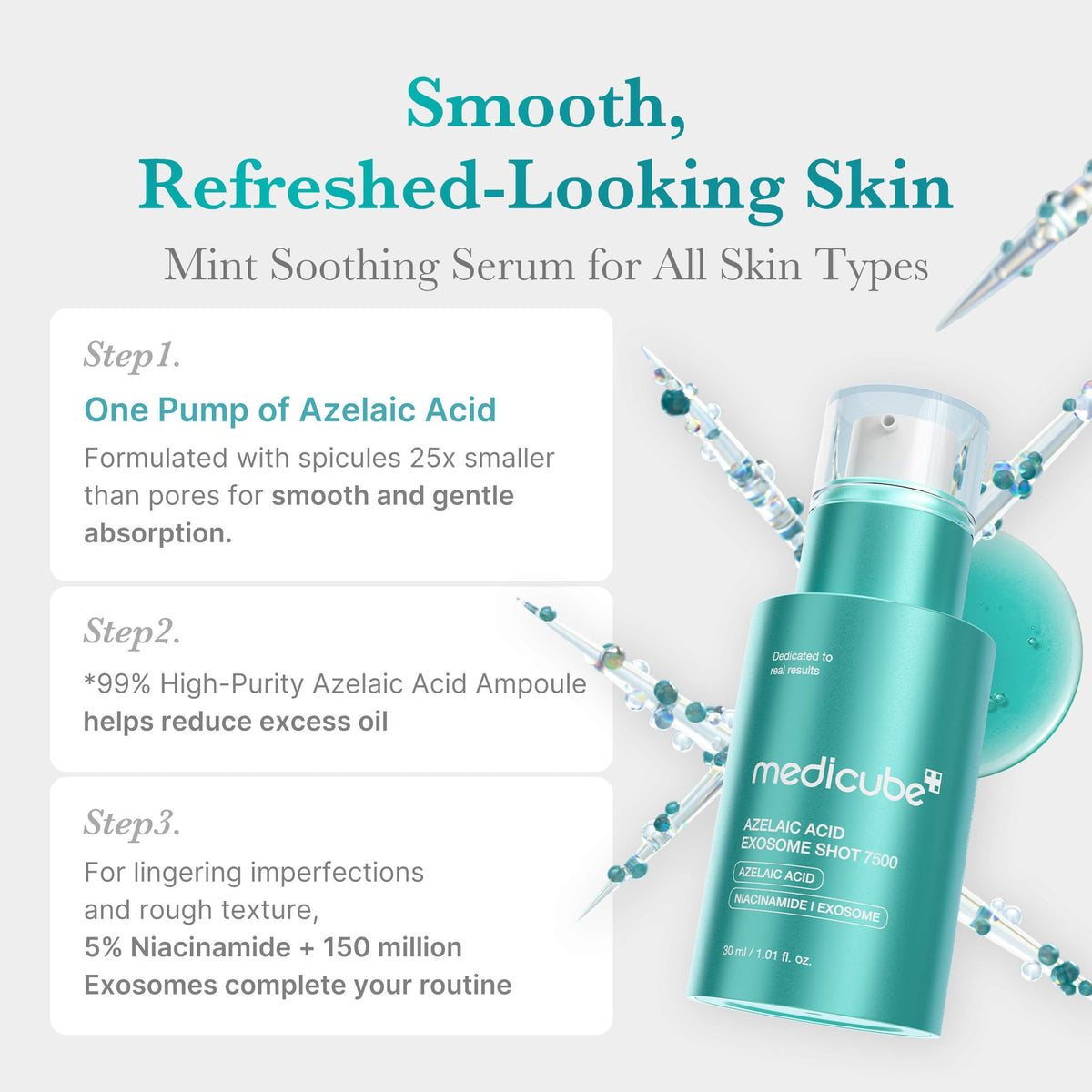 medicube Exosome Shot Azelaic Acid Facial Serum packaging