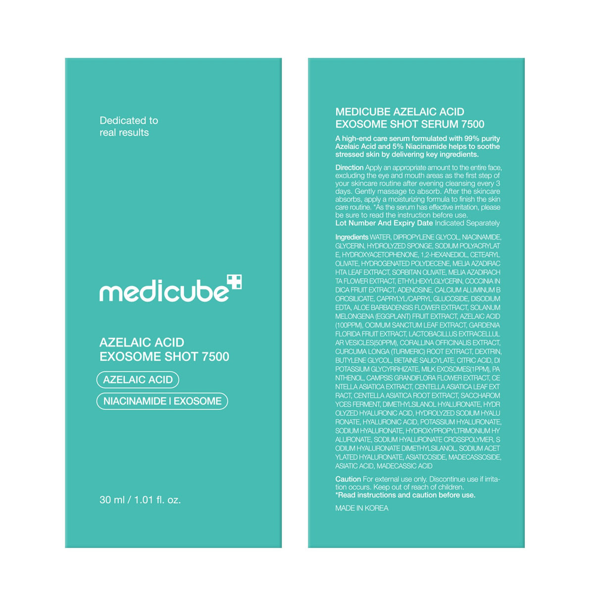 medicube Exosome Shot Azelaic Acid Facial Serum with other skincare products