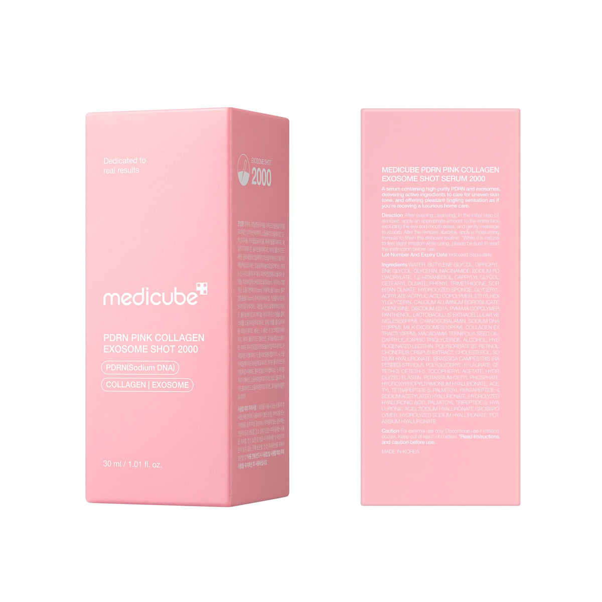 medicube Exosome Shot PDRN Pink Collagen Serum dropper
