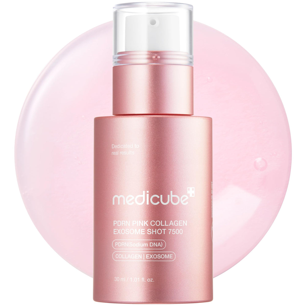 medicube Exosome Shot PDRN Pink Collagen Serum front view
