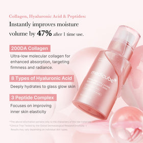 medicube Exosome Shot PDRN Pink Collagen Serum texture close-up