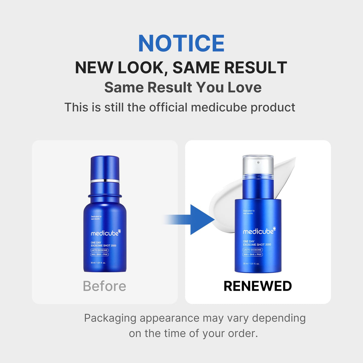 medicube Exosome Shot Zero Facial Serum 2000 PPM back view