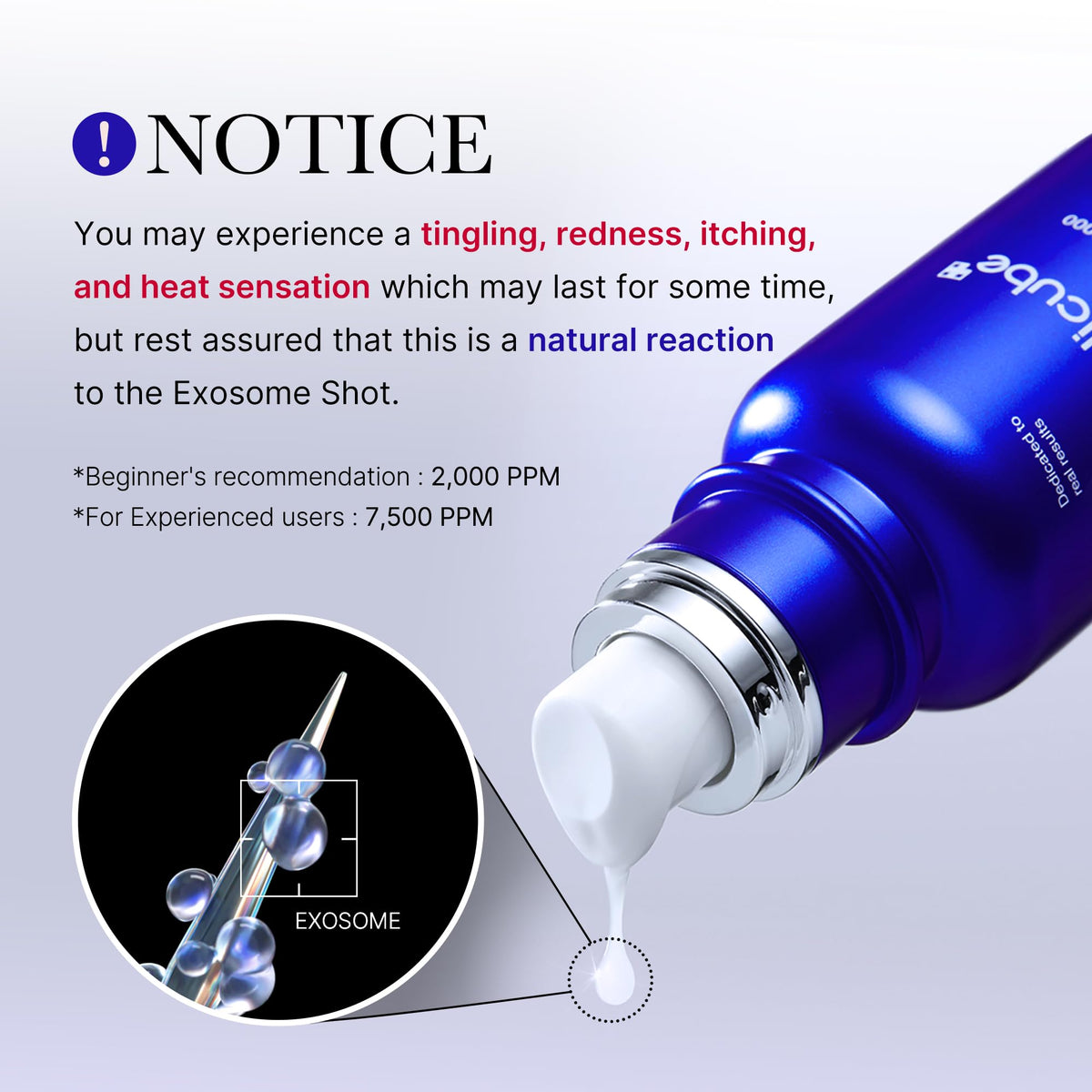 medicube Exosome Shot Zero Facial Serum close-up of nozzle