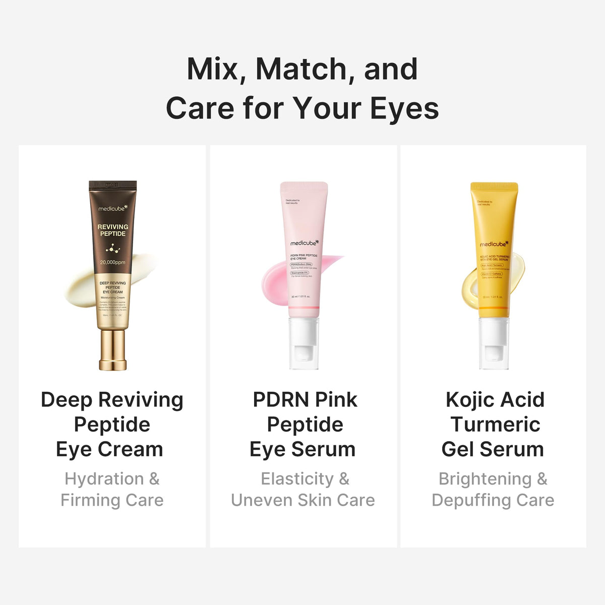medicube Eye Serum 60g with other beauty products