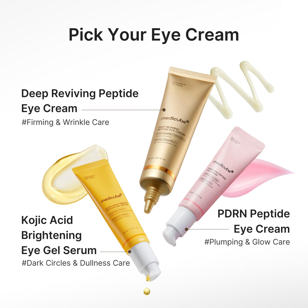 medicube Eye Serum back view with ingredient list