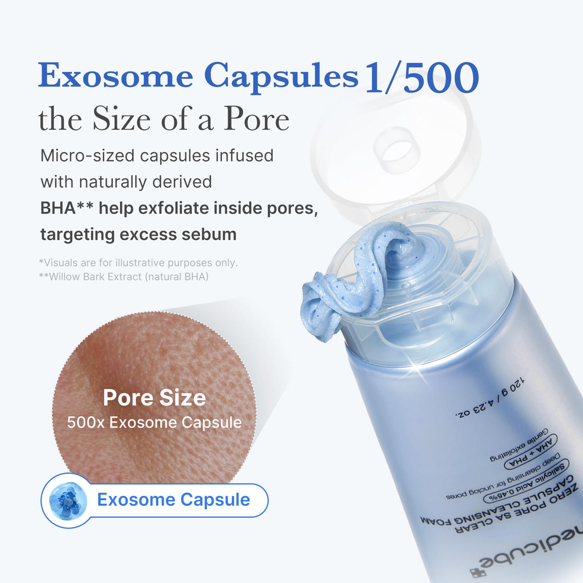 medicube Facial Cleanser application on skin