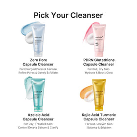 medicube Facial Cleanser PDRN Pink Glutathione application