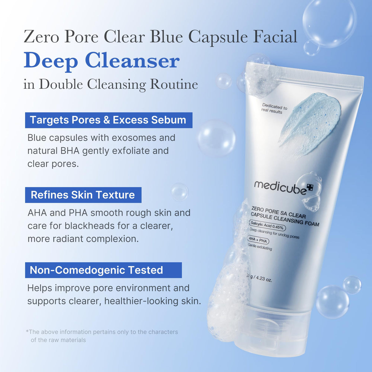 medicube Facial Cleanser Zero Pore Capsule Cleansing Foam packaging