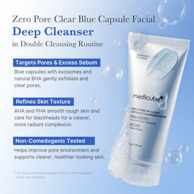 medicube Facial Cleanser Zero Pore Capsule Cleansing Foam packaging
