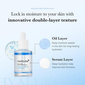 medicube Hyaluronic Multi Peptide PDRN Serum texture on hand