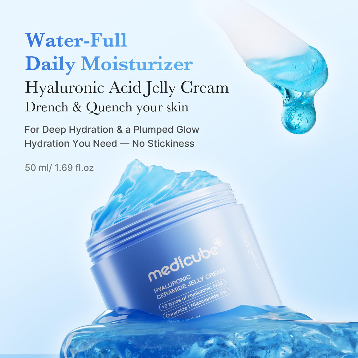 medicube Jelly Cream 160g texture close-up