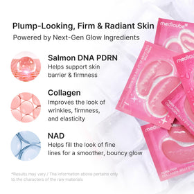 medicube Jelly Eye Mask PDRN Pink Collagen application on eyes