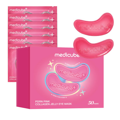 medicube Jelly Eye Mask PDRN Pink Collagen front view