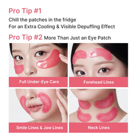 medicube Jelly Eye Mask PDRN Pink Collagen in use