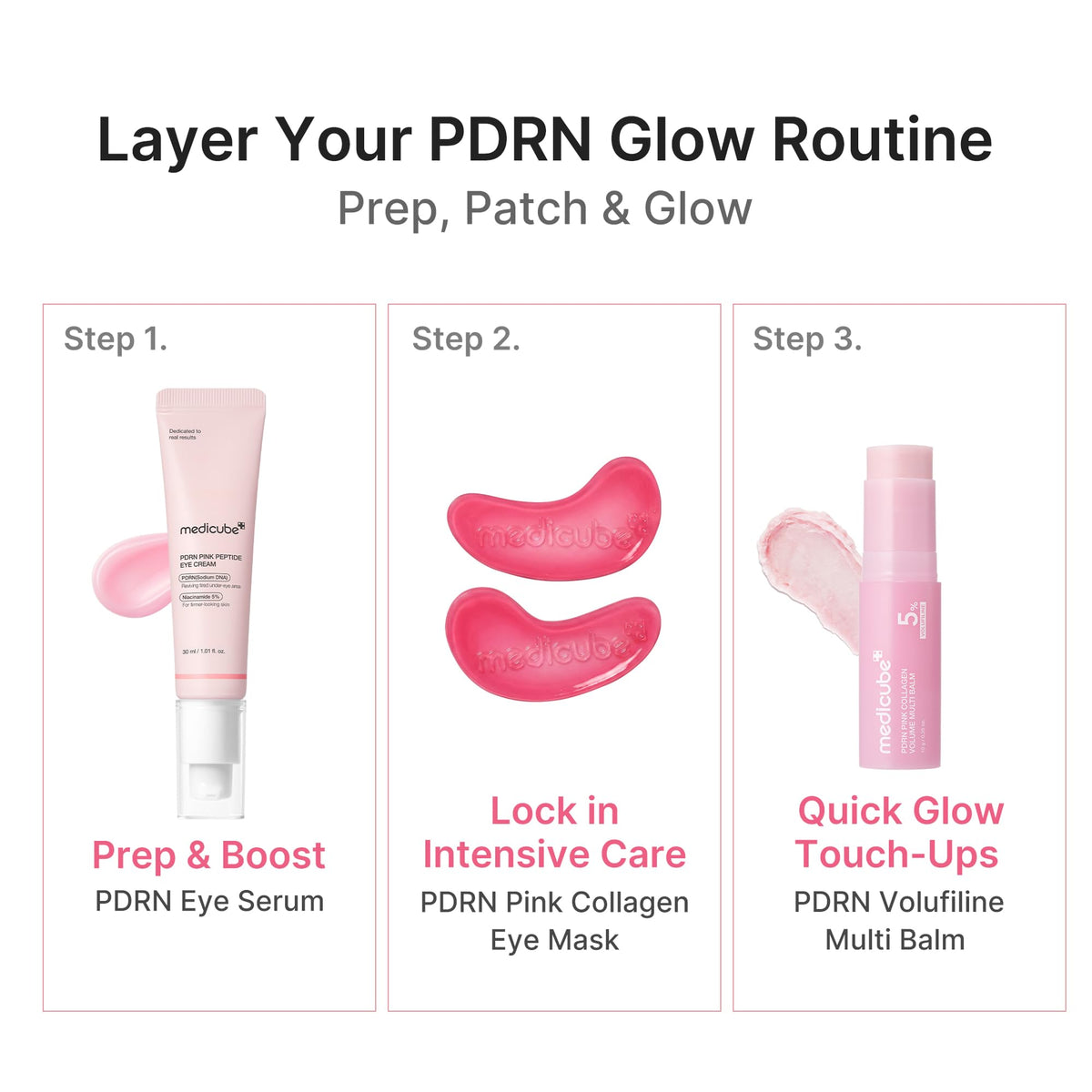 medicube Jelly Eye Mask PDRN Pink Collagen individual pack