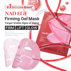 medicube Jelly Gel Mask application on a model's face
