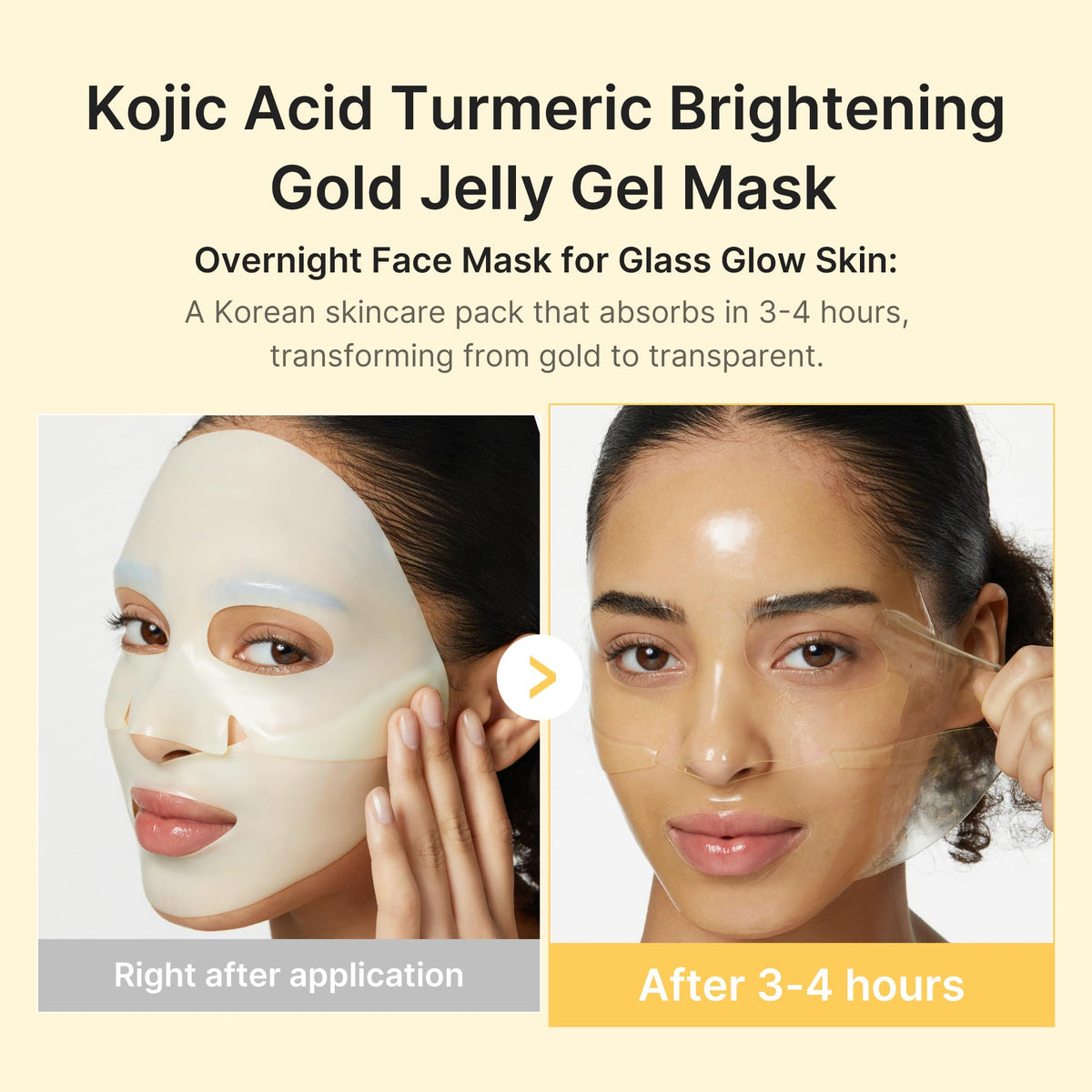 medicube Jelly Gel Mask application on skin
