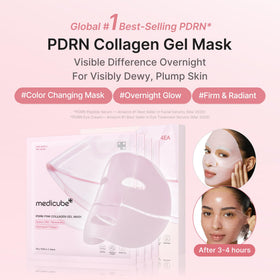 medicube Jelly Gel Mask application on skin