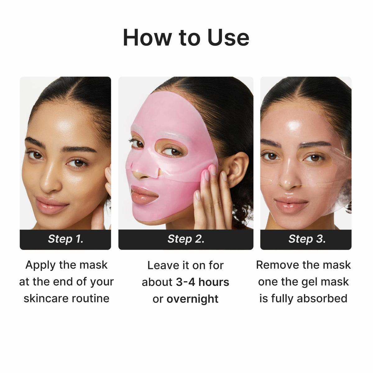 medicube Jelly Gel Mask in use during a skincare routine