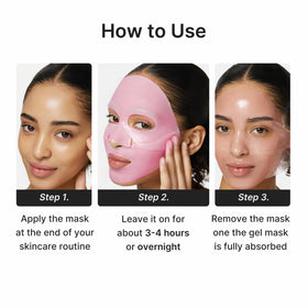 medicube Jelly Gel Mask in use during a skincare routine