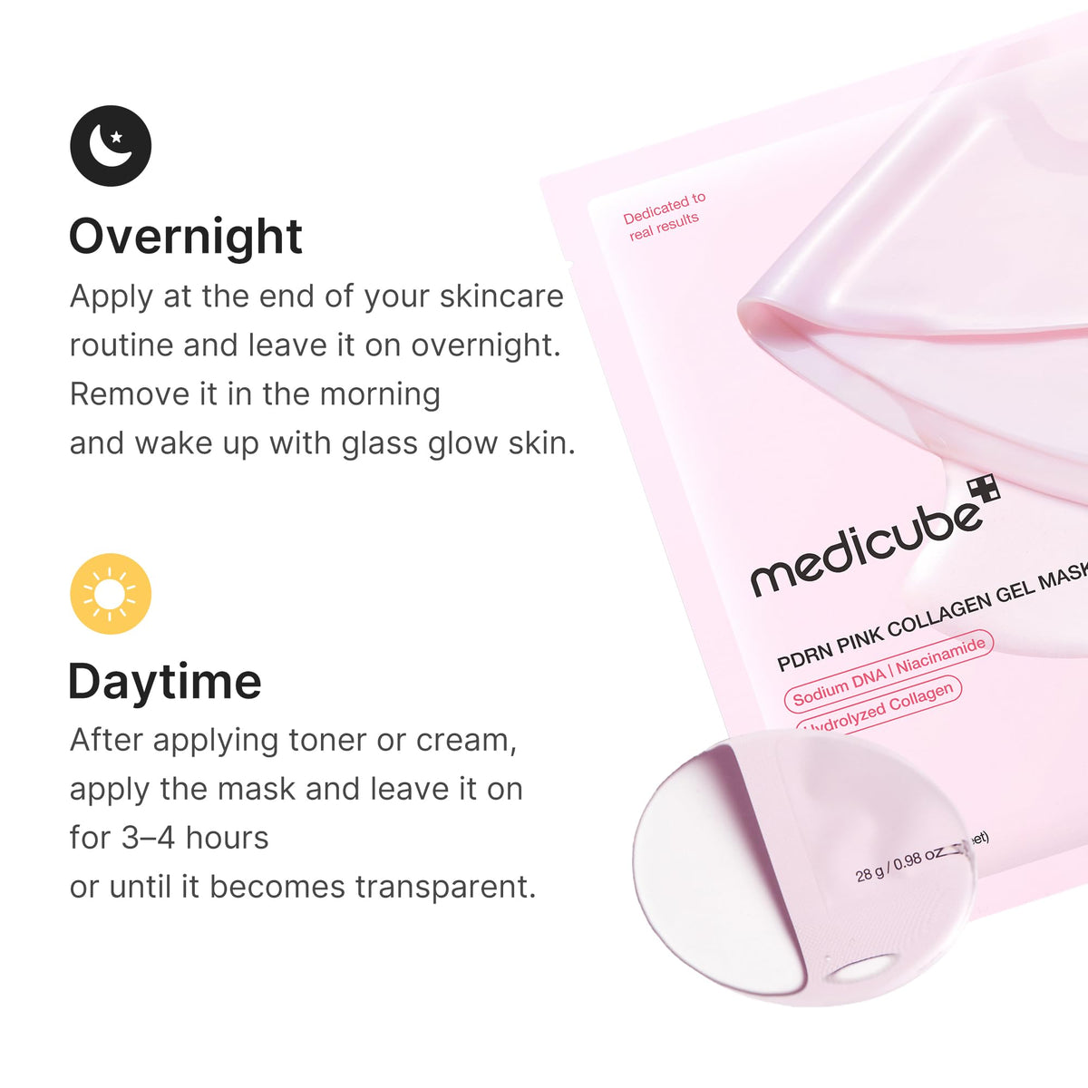 medicube Jelly Gel Mask mouth section usage