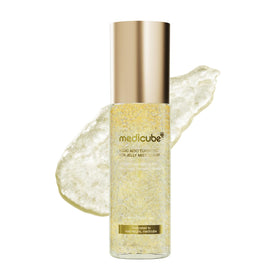 medicube Jelly Mist Serum front view with golden jelly texture