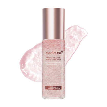 medicube Jelly Mist Serum front view with pink packaging