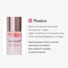 medicube Jelly Mist Serum showing application on skin