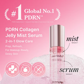 medicube Jelly Mist Serum side view showing spray nozzle