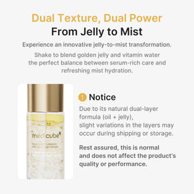 medicube Jelly Mist Serum texture on hand
