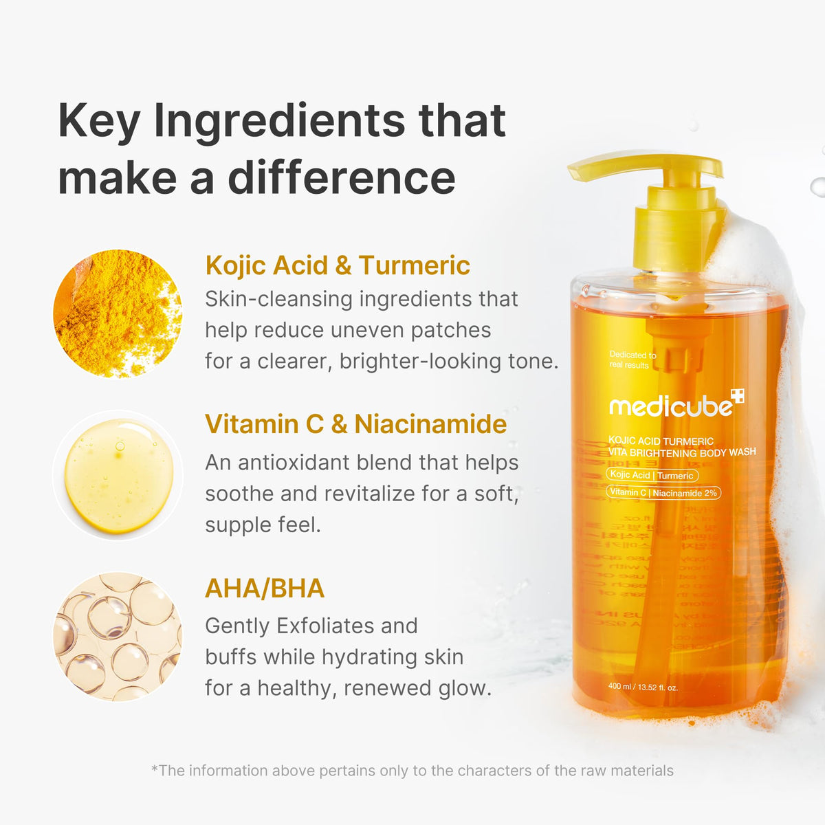 medicube Kojic Acid Turmeric Brightening Body Wash side view