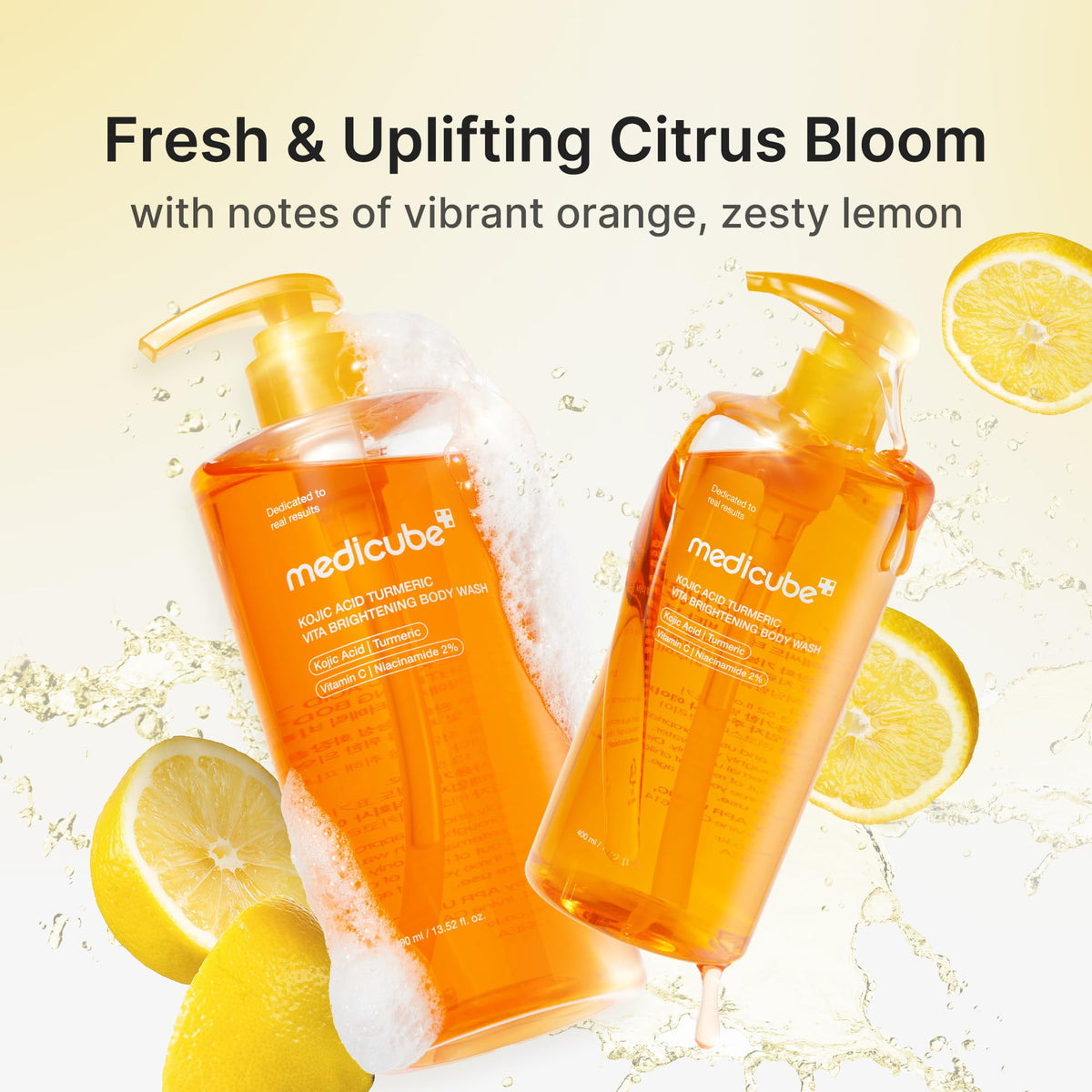 medicube Kojic Acid Turmeric Brightening Body Wash texture close-up