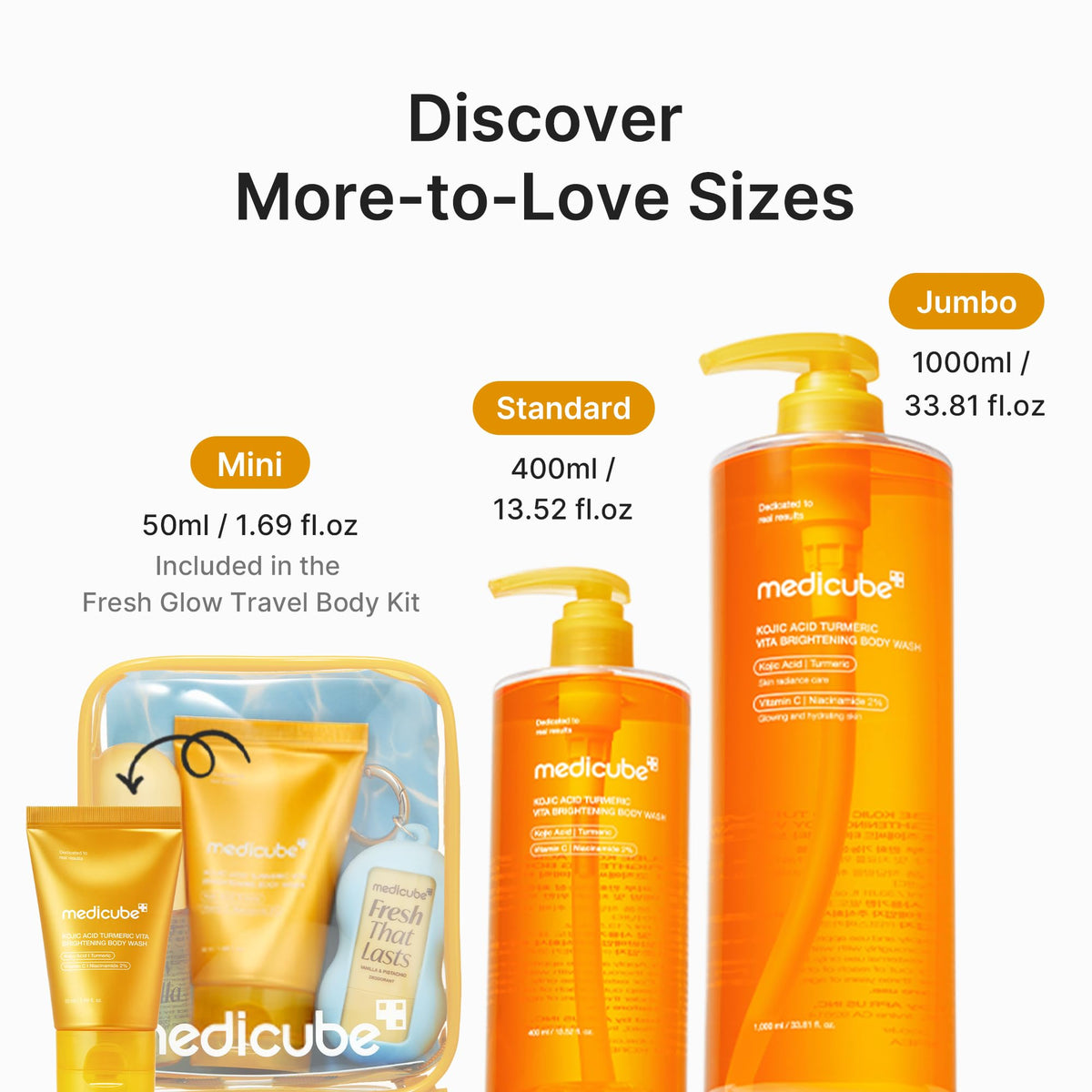 medicube Kojic Acid Turmeric Brightening Body Wash texture close-up