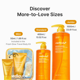 medicube Kojic Acid Turmeric Brightening Body Wash texture close-up