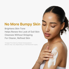 medicube Kojic Acid Turmeric Brightening Body Wash with bubbles
