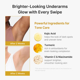 medicube Kojic Acid & Turmeric Deodorant application on skin