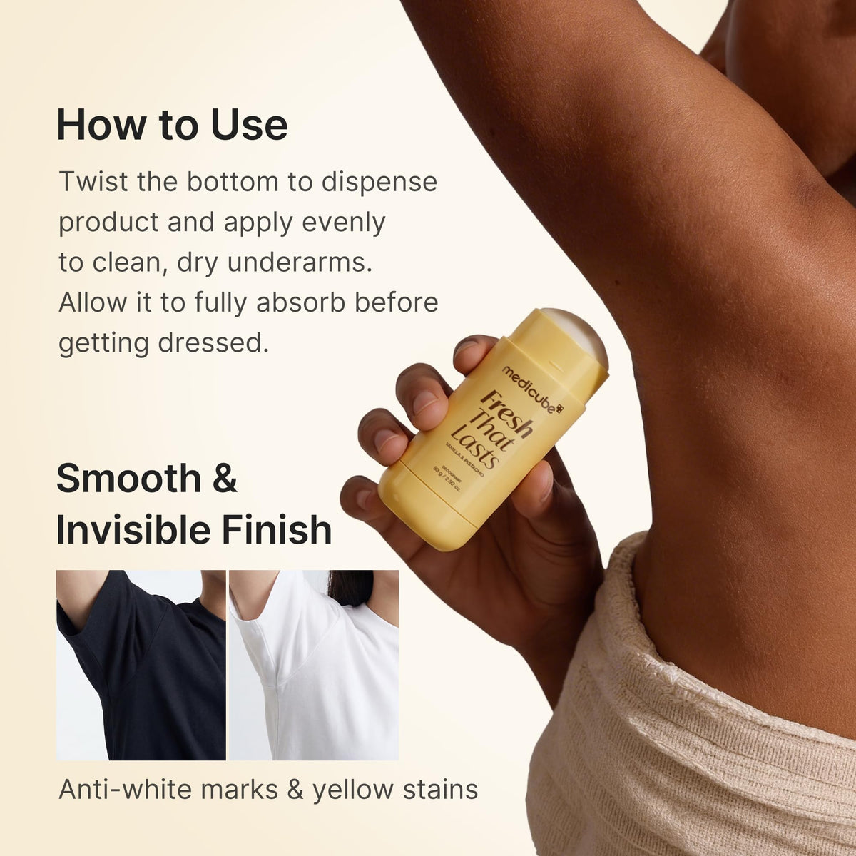 medicube Kojic Acid & Turmeric Deodorant top view