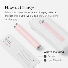 medicube Mini support Pro Pink on a bathroom counter