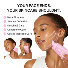 medicube PDRN Collagen Gua Sha Neck Cream with gua sha head