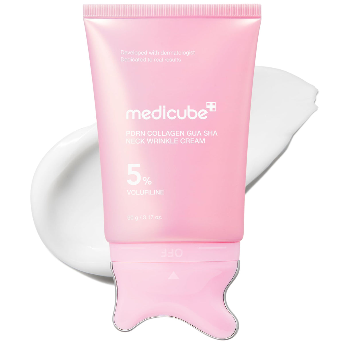 medicube PDRN Collagen Gua Sha Neck Wrinkle Cream front view