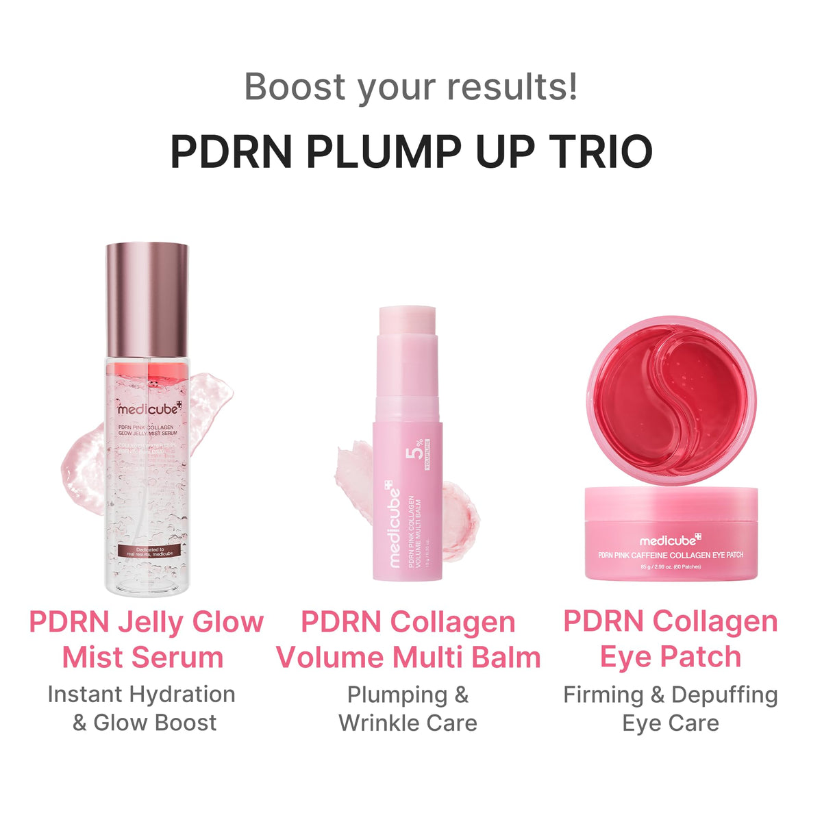 medicube PDRN Pink Collagen Volume Multi Balm Stick texture close-up