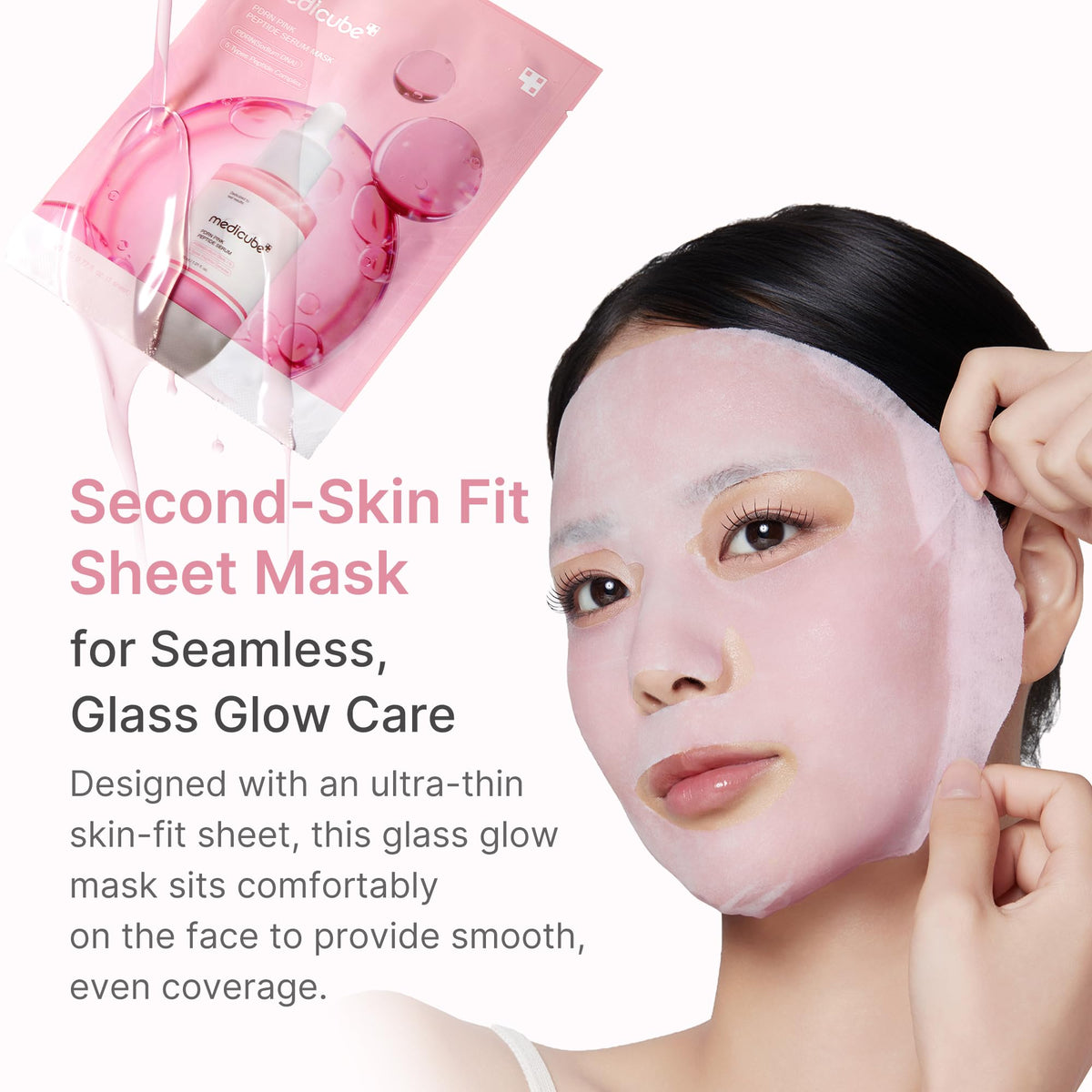 medicube PDRN Pink Peptide Ampoule Sheet Mask in skincare routine