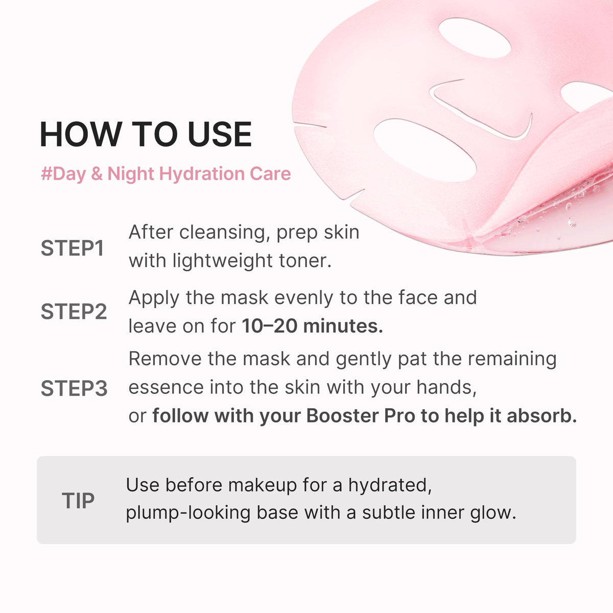 medicube PDRN Pink Peptide Ampoule Sheet Mask with other medicube products