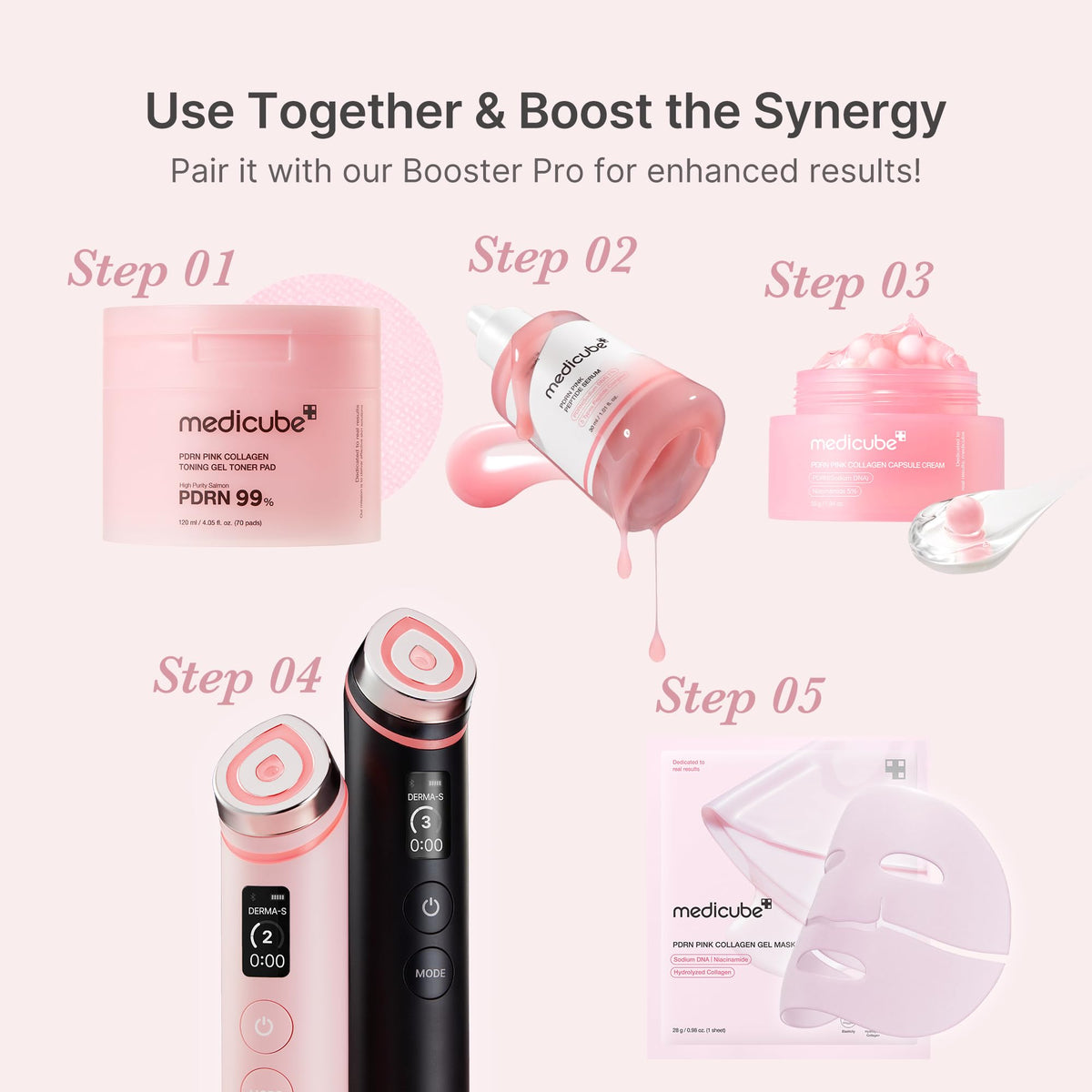 medicube PDRN Pink Peptide Serum back view