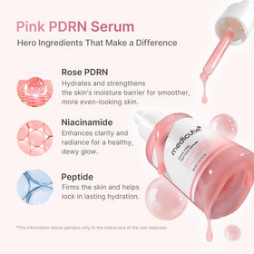 medicube PDRN Pink Peptide Serum texture on skin
