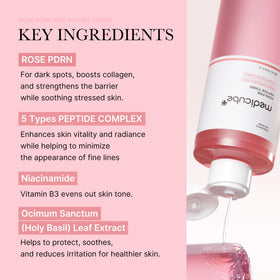 medicube PDRN Toner Rose PDRN Peptide Toner packaging