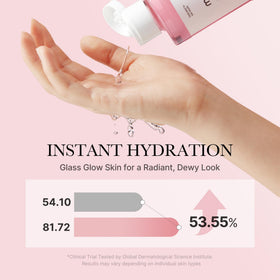 medicube PDRN Toner Rose PDRN Peptide Toner with skincare products